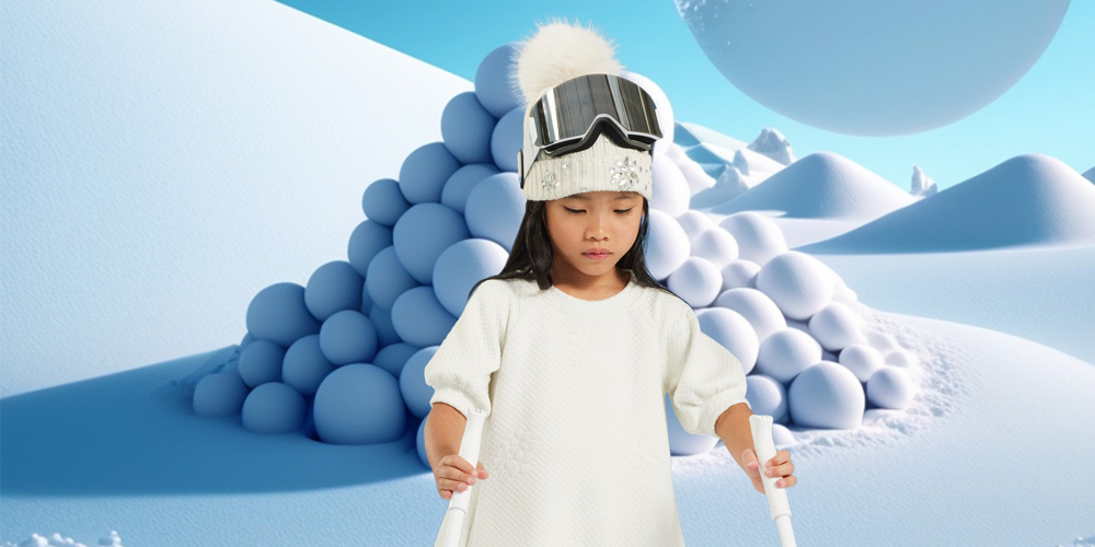 Ubranka świąteczne dla dziewczynki Monnalisa St Moritz  - biała sukienka dziewczęca